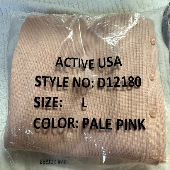 Active USA Pale Pink MIDI/Maxi Dress | Size Large | Sleeveless NWT D12180 - Picture 5 of 14